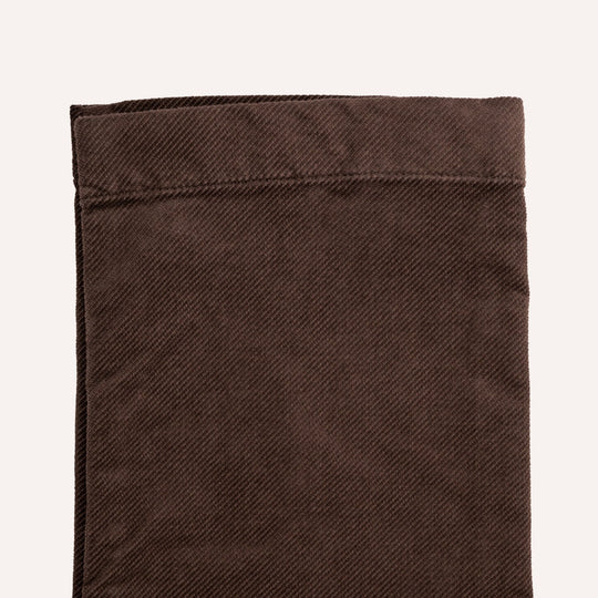 Brown Cotton Twill Trousers