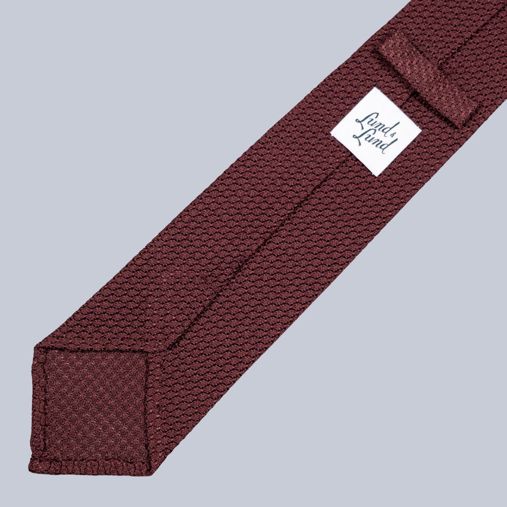 Burgundy Grenadine Silk Tie