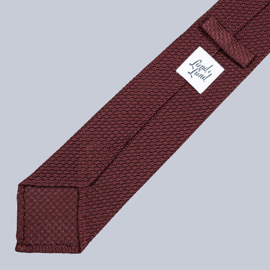 Burgundy Grenadine Silk Tie