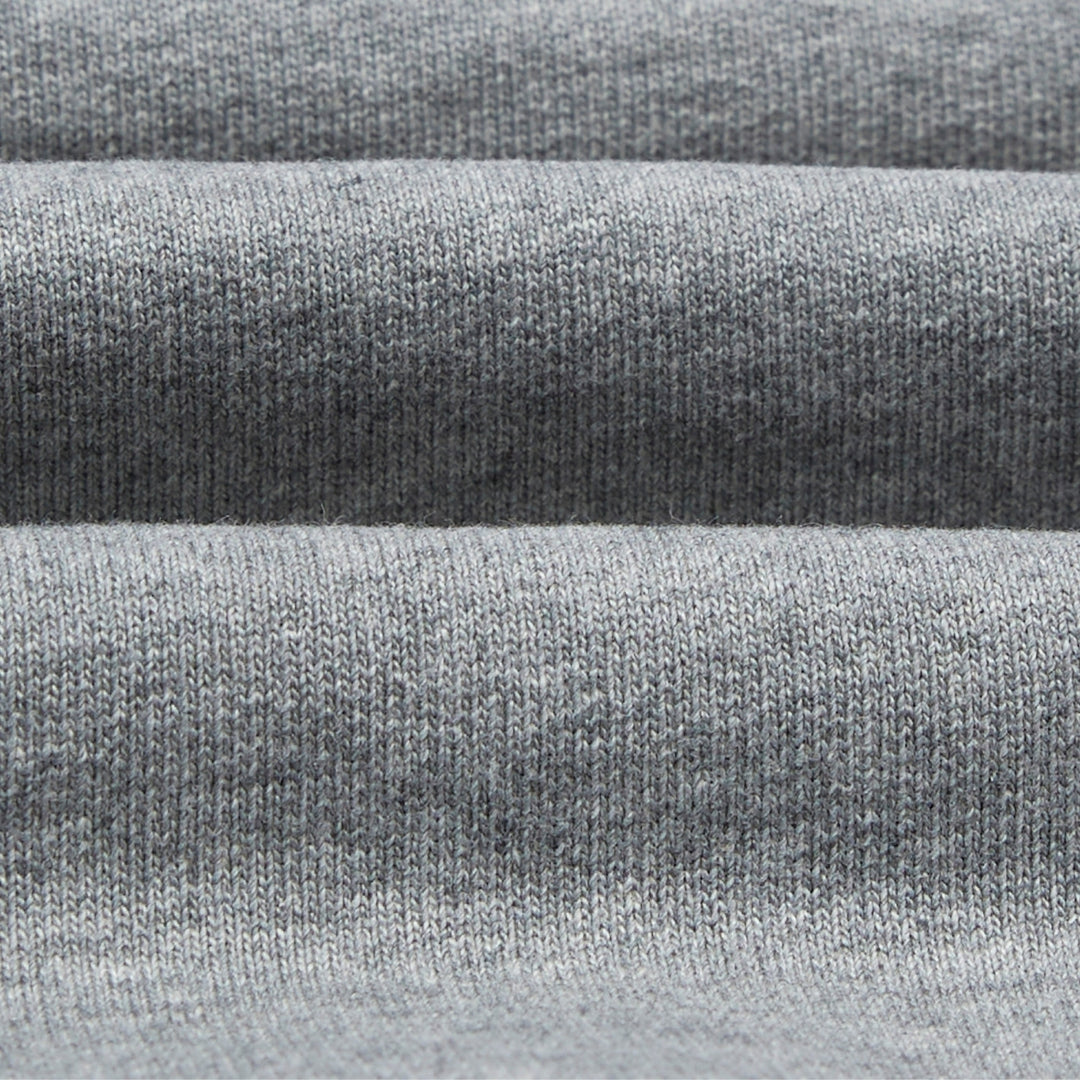 Grey Cotton Quarter Zip Sweatshirt