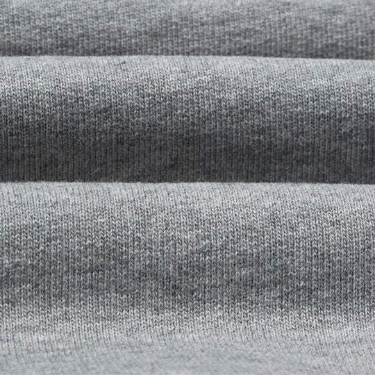 Grey Cotton Quarter Zip Sweatshirt