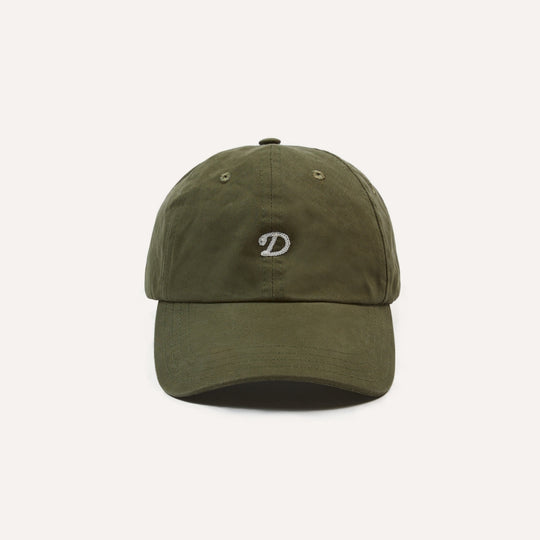 Green Chainstitch 'D' Cotton Twill Baseball Cap
