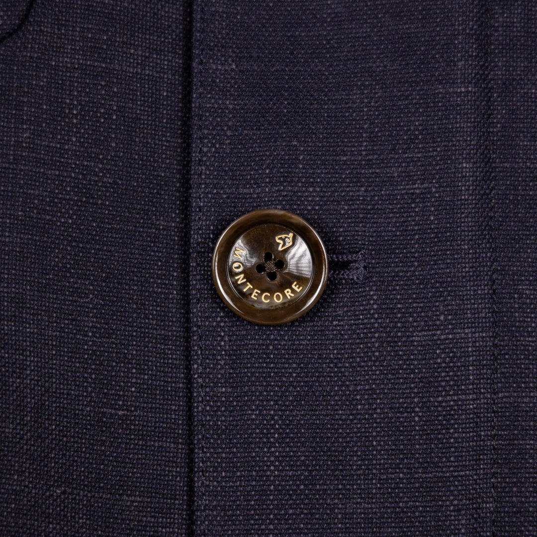 Navy Blue Nehru Field Jacket