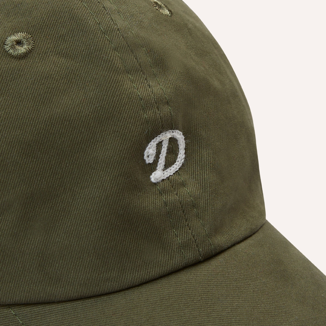 Green Chainstitch 'D' Cotton Twill Baseball Cap