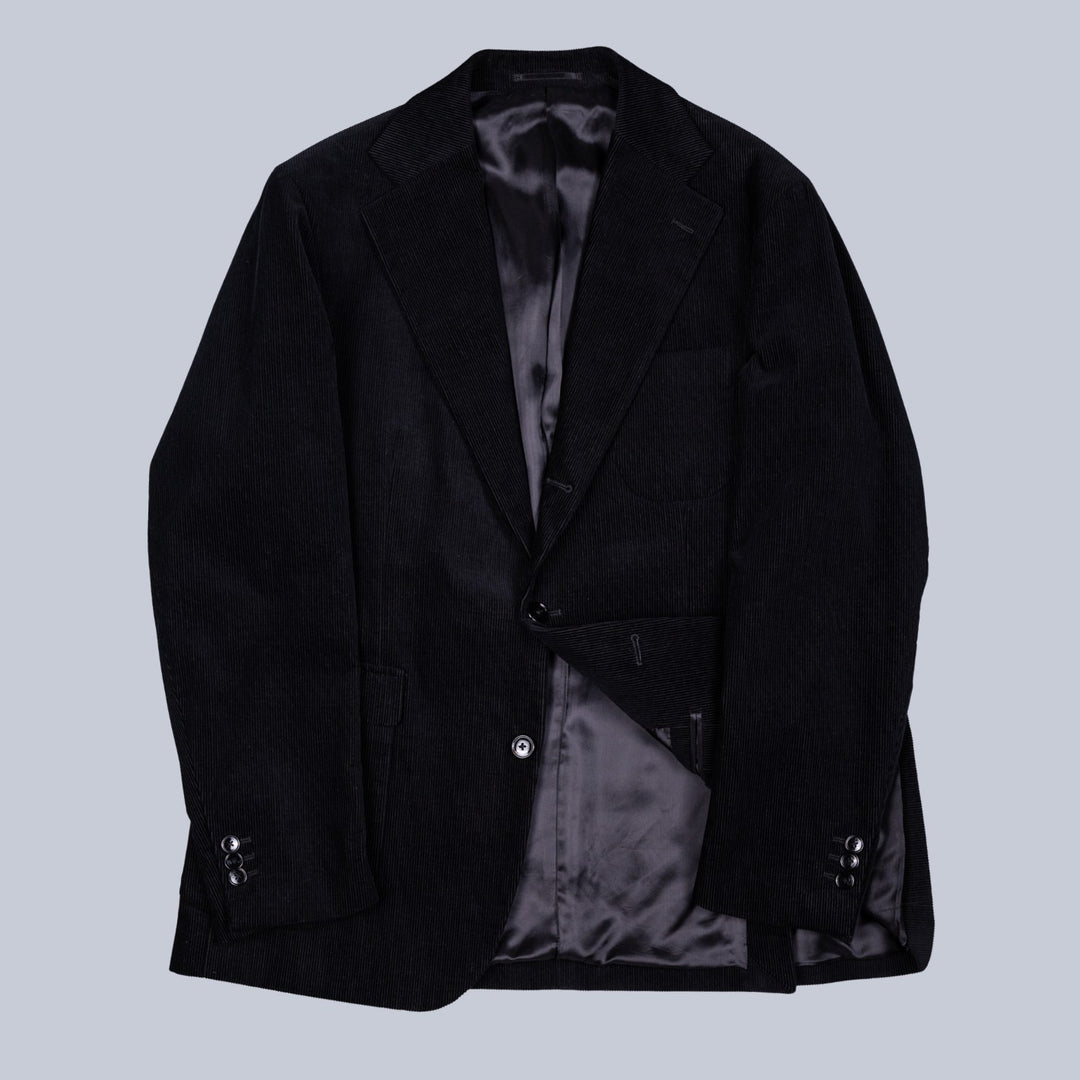 Black Corduroy Cotton Suit