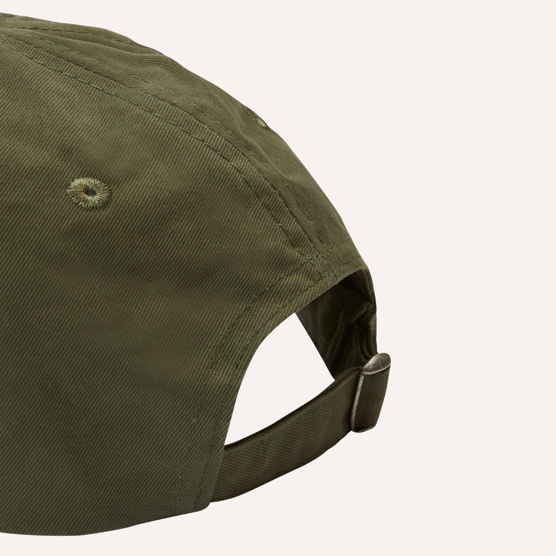 Green Chainstitch 'D' Cotton Twill Baseball Cap