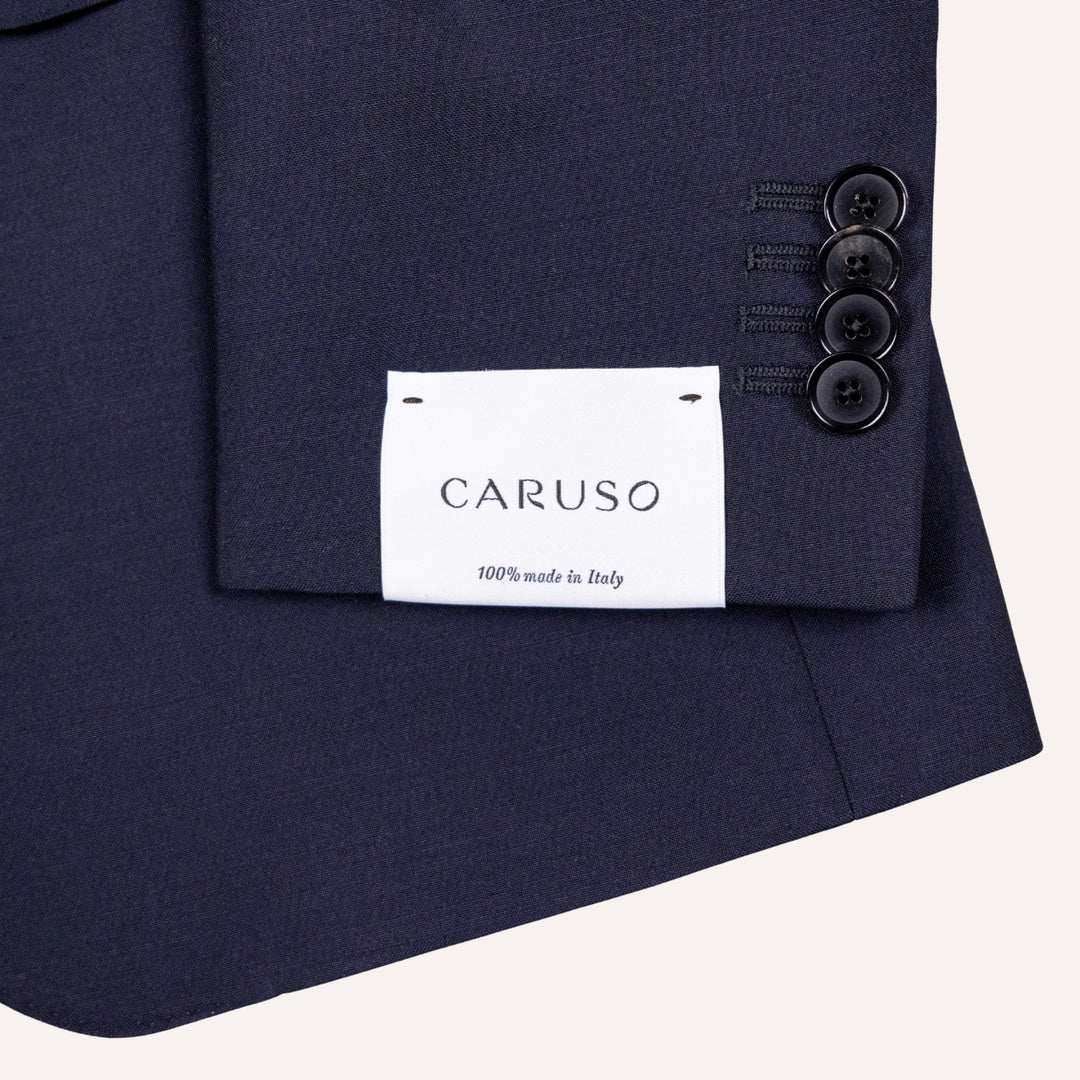 Navy Wool Mohair Single Breasted Suit