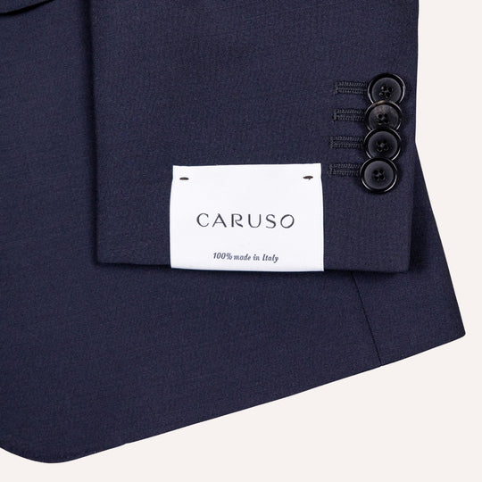 Navy Wool Mohair Single Breasted Suit