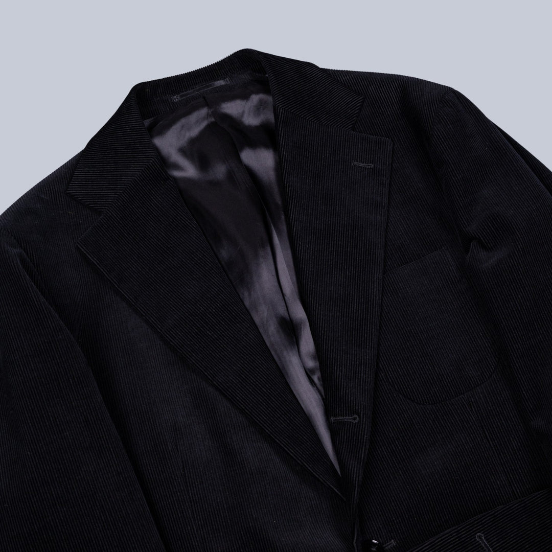 Black Corduroy Cotton Suit