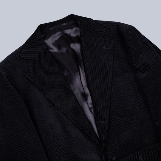 Black Corduroy Cotton Suit