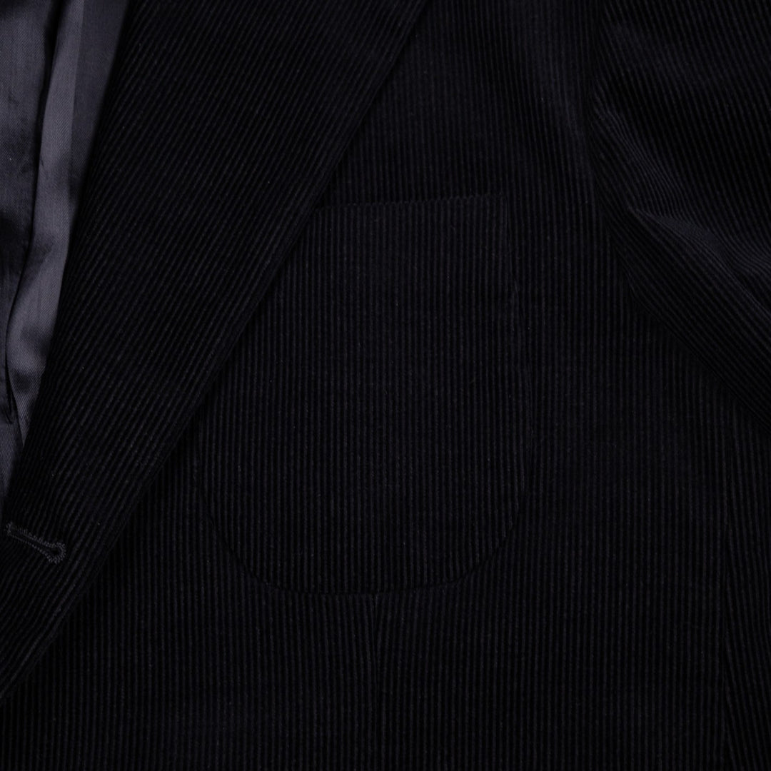 Black Corduroy Cotton Suit