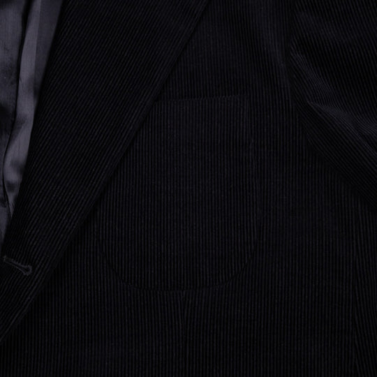 Black Corduroy Cotton Suit