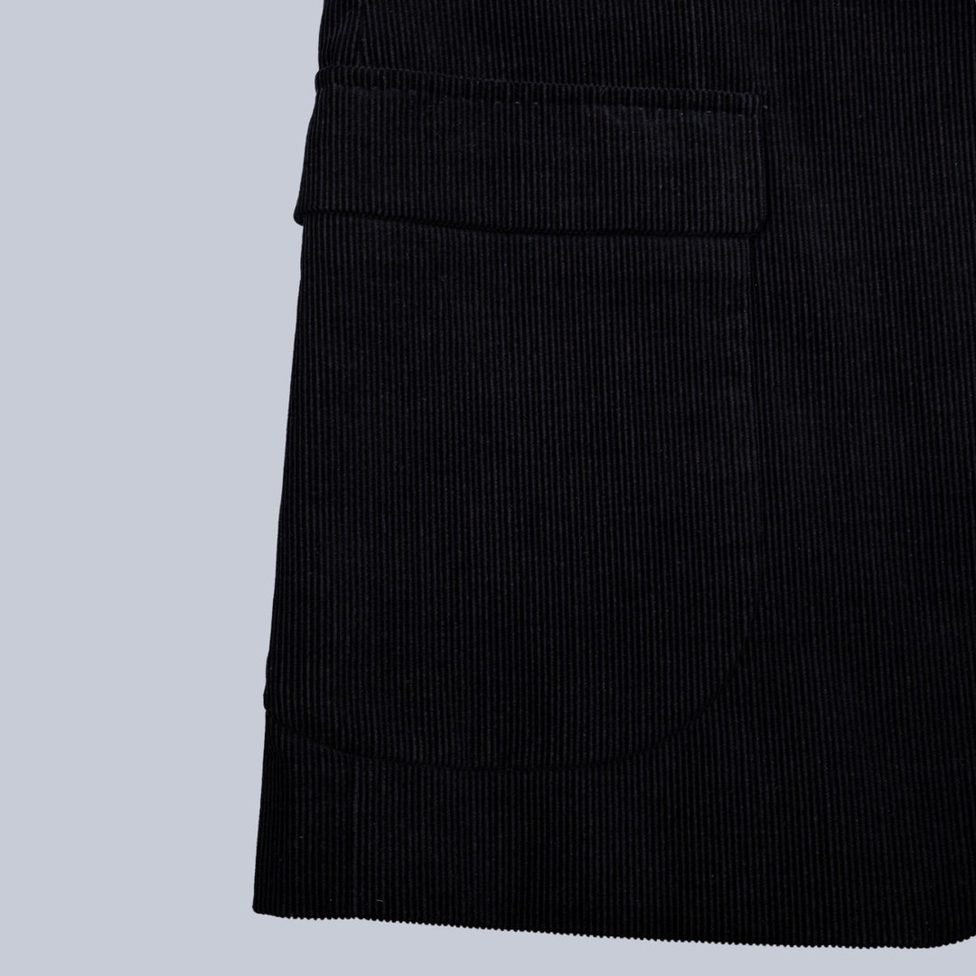 Black Corduroy Cotton Suit