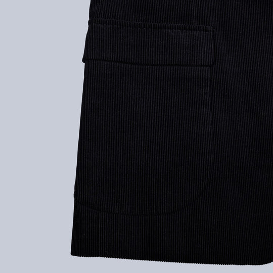 Black Corduroy Cotton Suit
