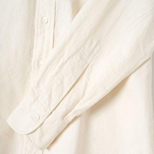Ecru Washed Oxford Button Down Shirt - New Version