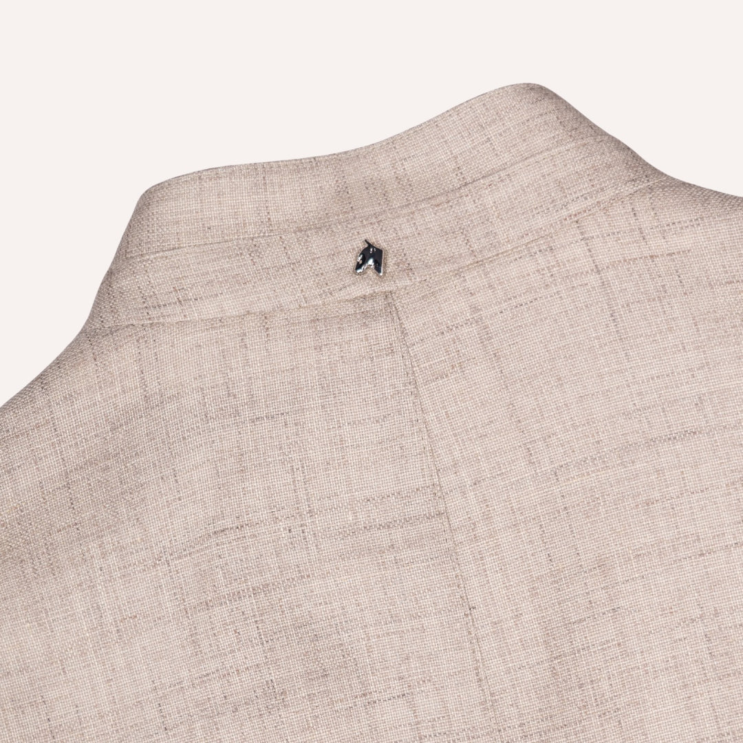 Oatmeal Beige Nehru Field Jacket