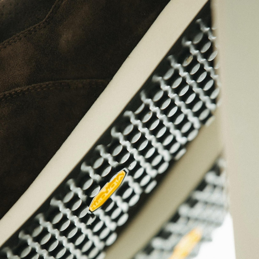 Dark Brown Stride Suede Sneakers