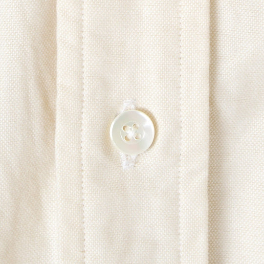 Ecru Washed Oxford Button Down Shirt - New Version