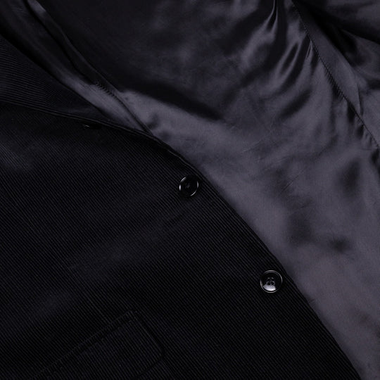 Black Corduroy Cotton Suit