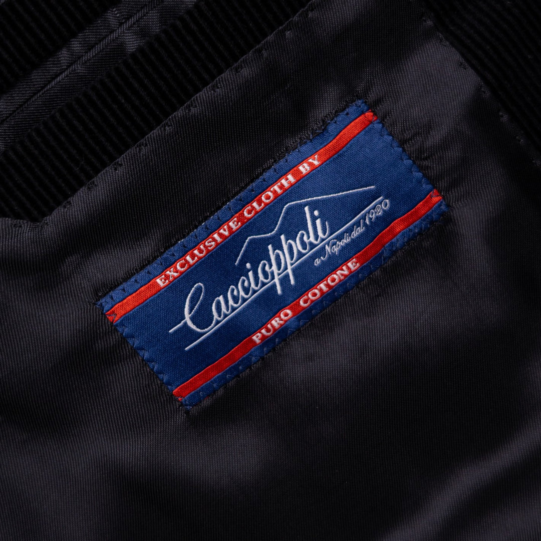 Black Corduroy Cotton Suit