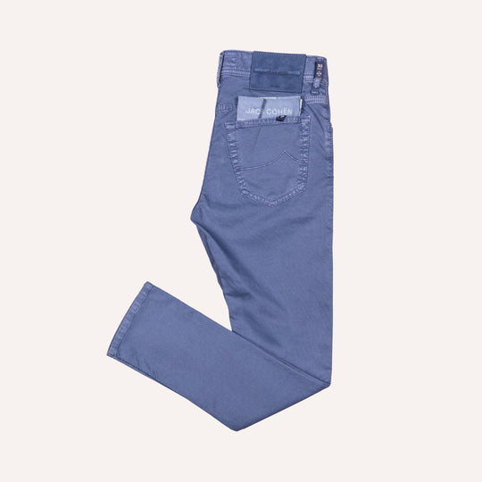 Dove Blue Honeycomb 5 pocket Trousers