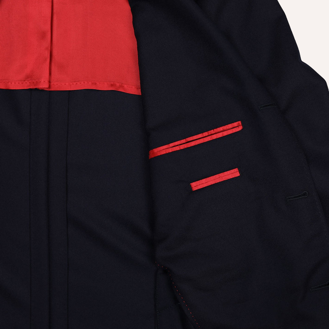 75th Anniversary Navy Wool Flannel Club Blazer