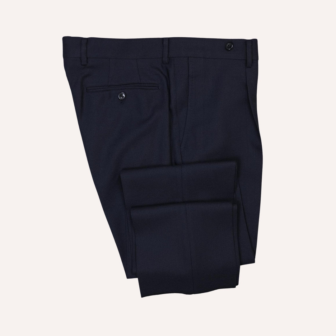 Navy Wool Calm Twist Suit