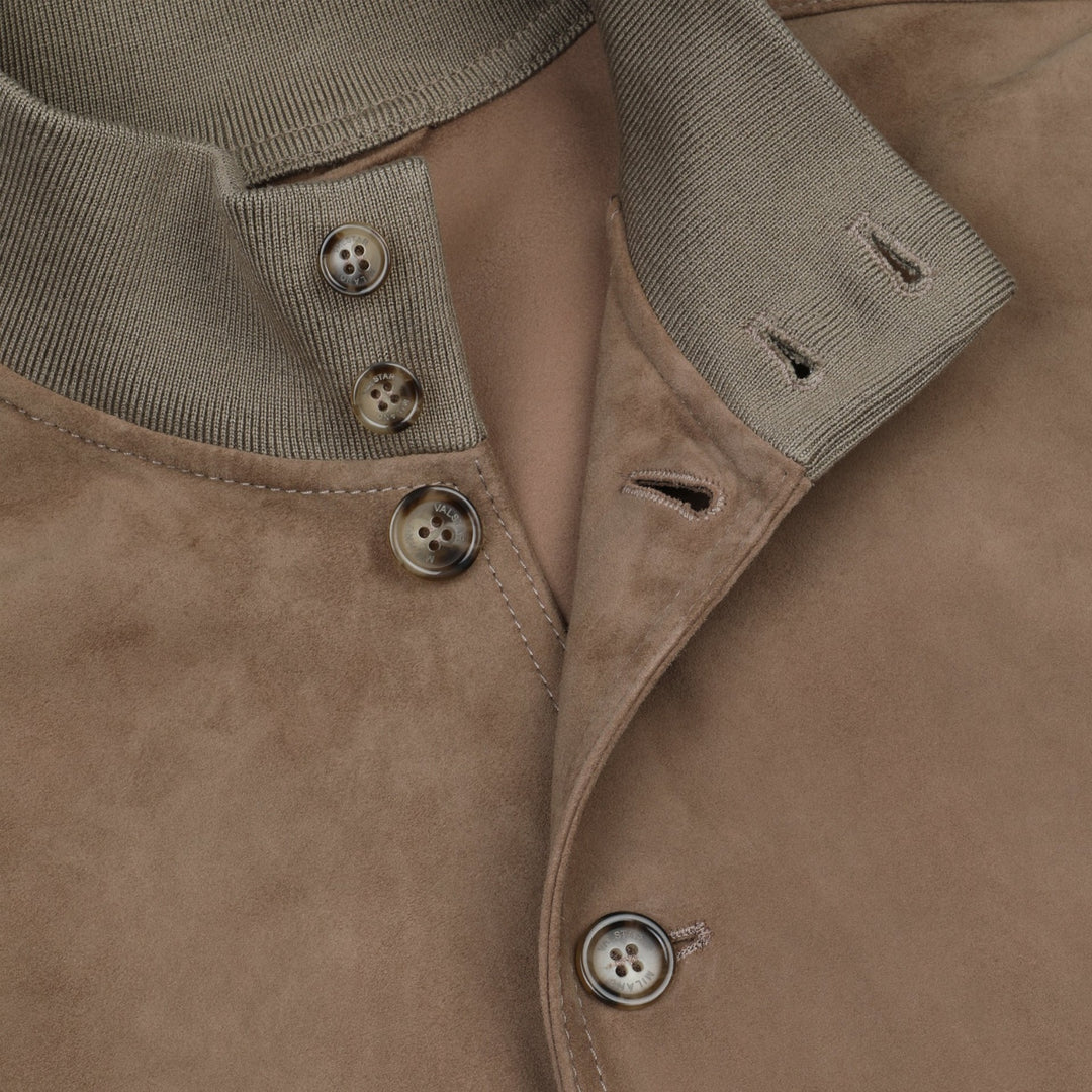 Taupe Suede Unlined Valstarino Jacket