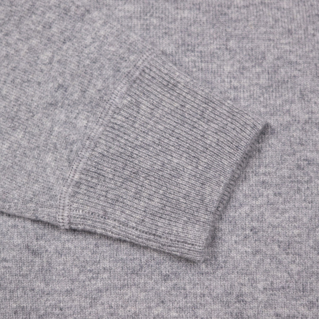 Grey Raglan Cashmere Sweater