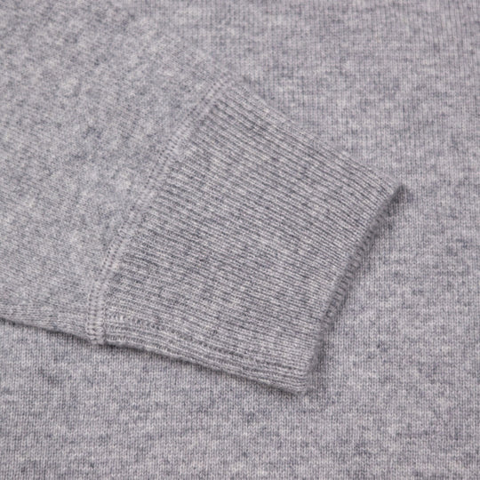 Grey Raglan Cashmere Sweater
