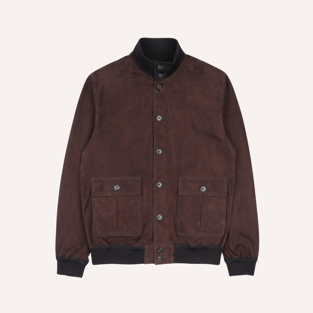 Caffé Brown Suede Unlined Valstarino Jacket – Lund & Lund