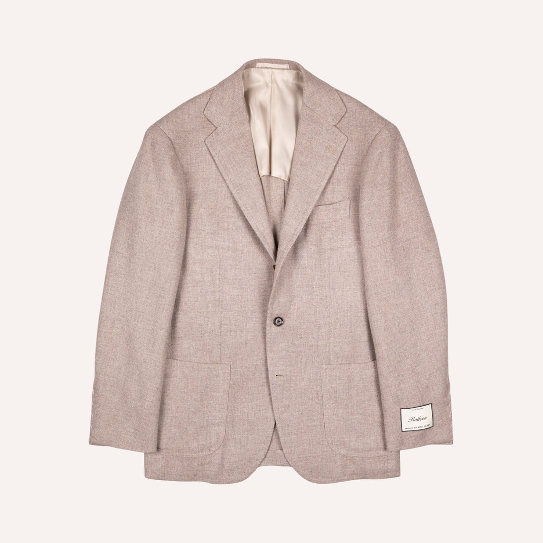 Taupe Melange Wool Camel Meister Blazer