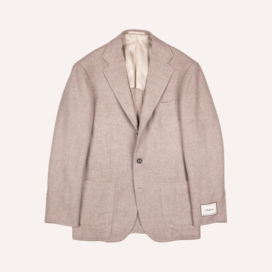 Taupe Melange Wool Camel Meister Blazer