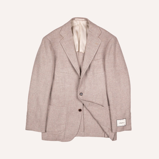 Taupe Melange Wool Camel Meister Blazer