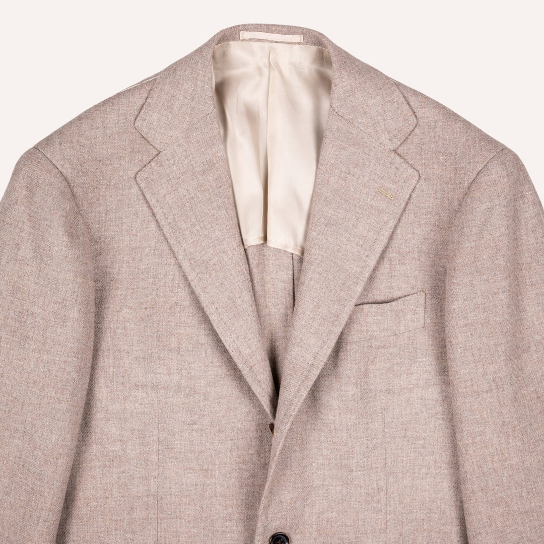 Taupe Melange Wool Camel Meister Blazer