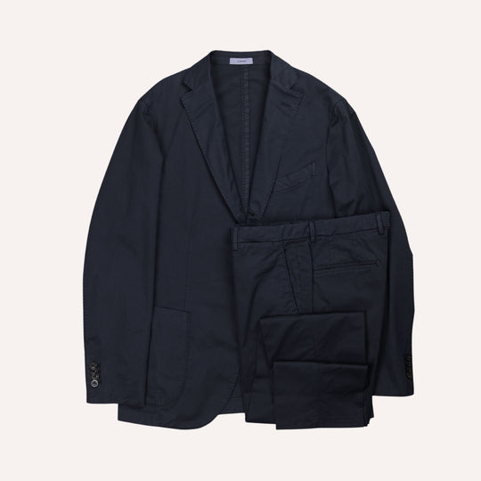 Navy Cotton Suit