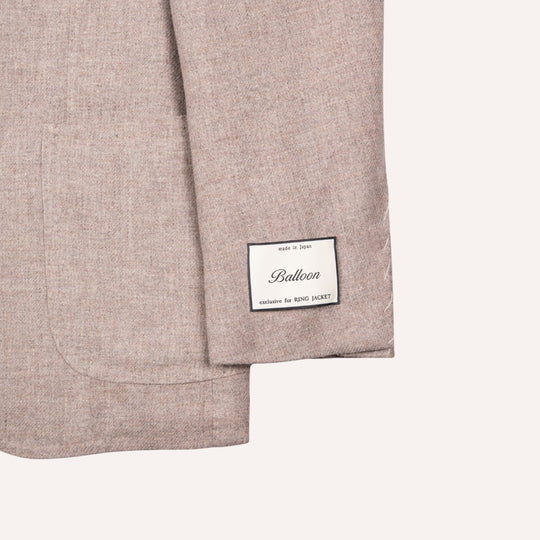 Taupe Melange Wool Camel Meister Blazer