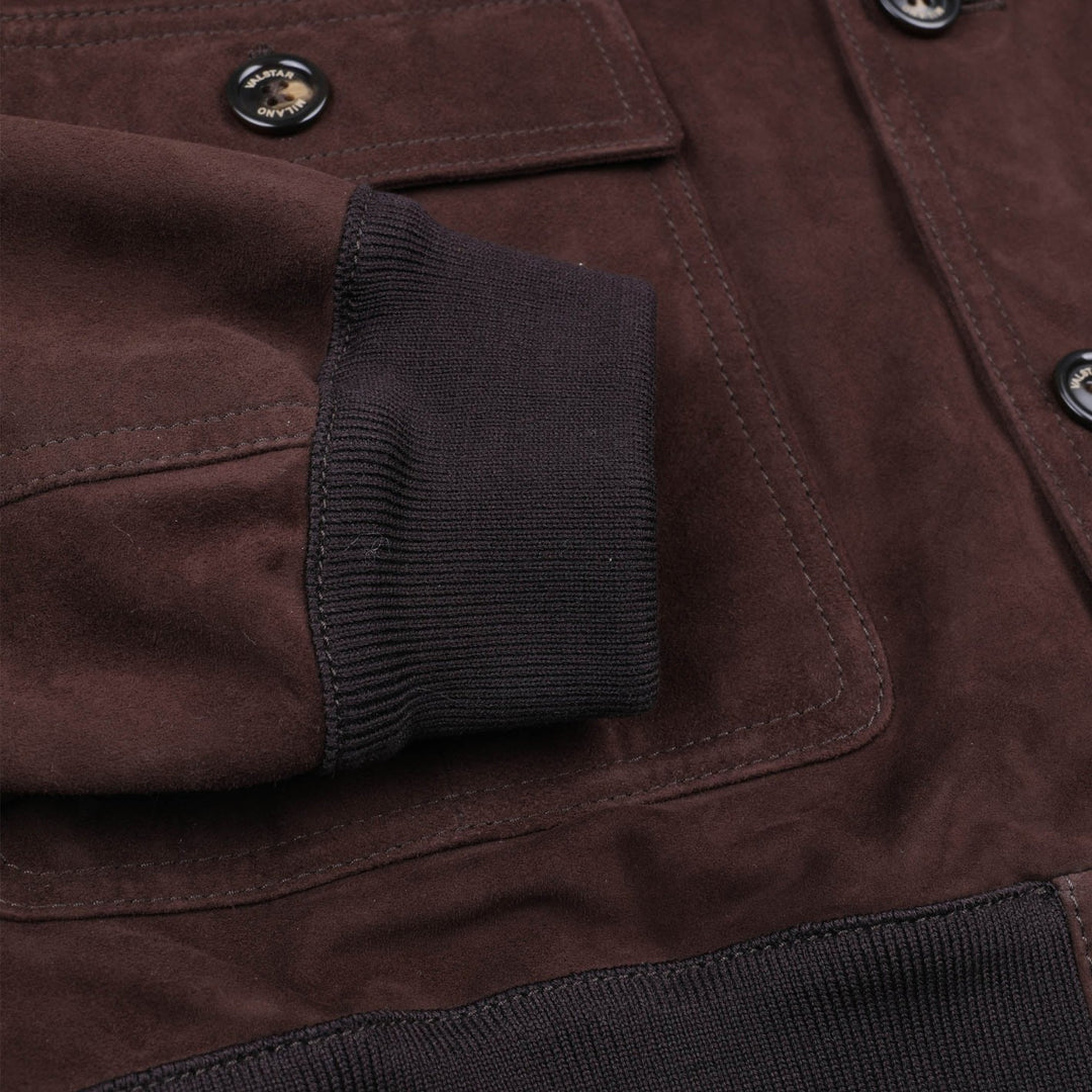 Caffé Brown Suede Unlined Valstarino Jacket