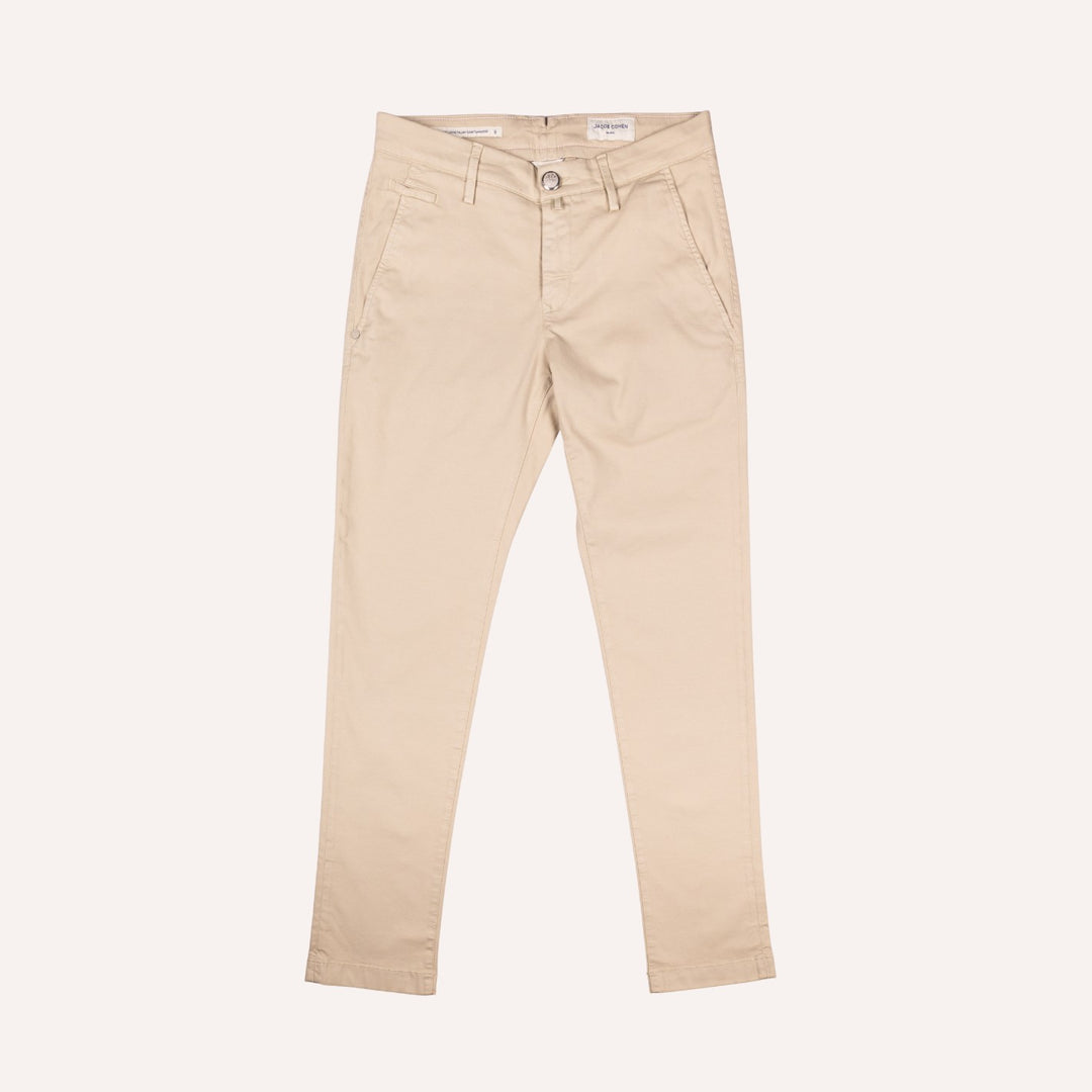 Sand Cotton Lyocell Trousers