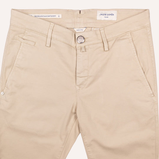 Sand Cotton Lyocell Trousers