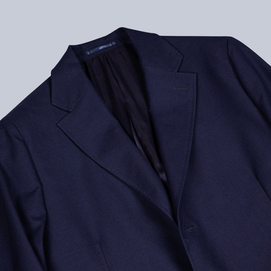 Dark Navy Wool Storm System Coat