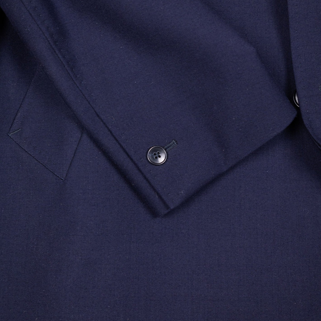 Dark Navy Wool Storm System Coat