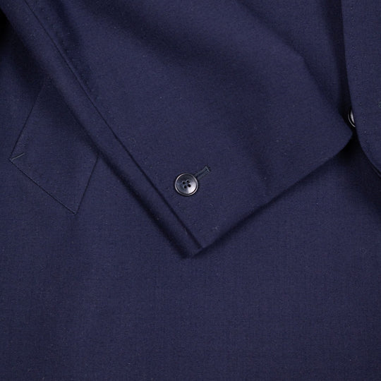 Dark Navy Wool Storm System Coat