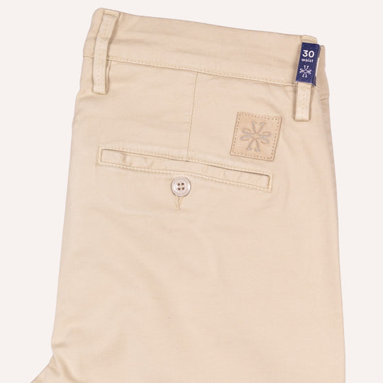 Sand Cotton Lyocell Trousers