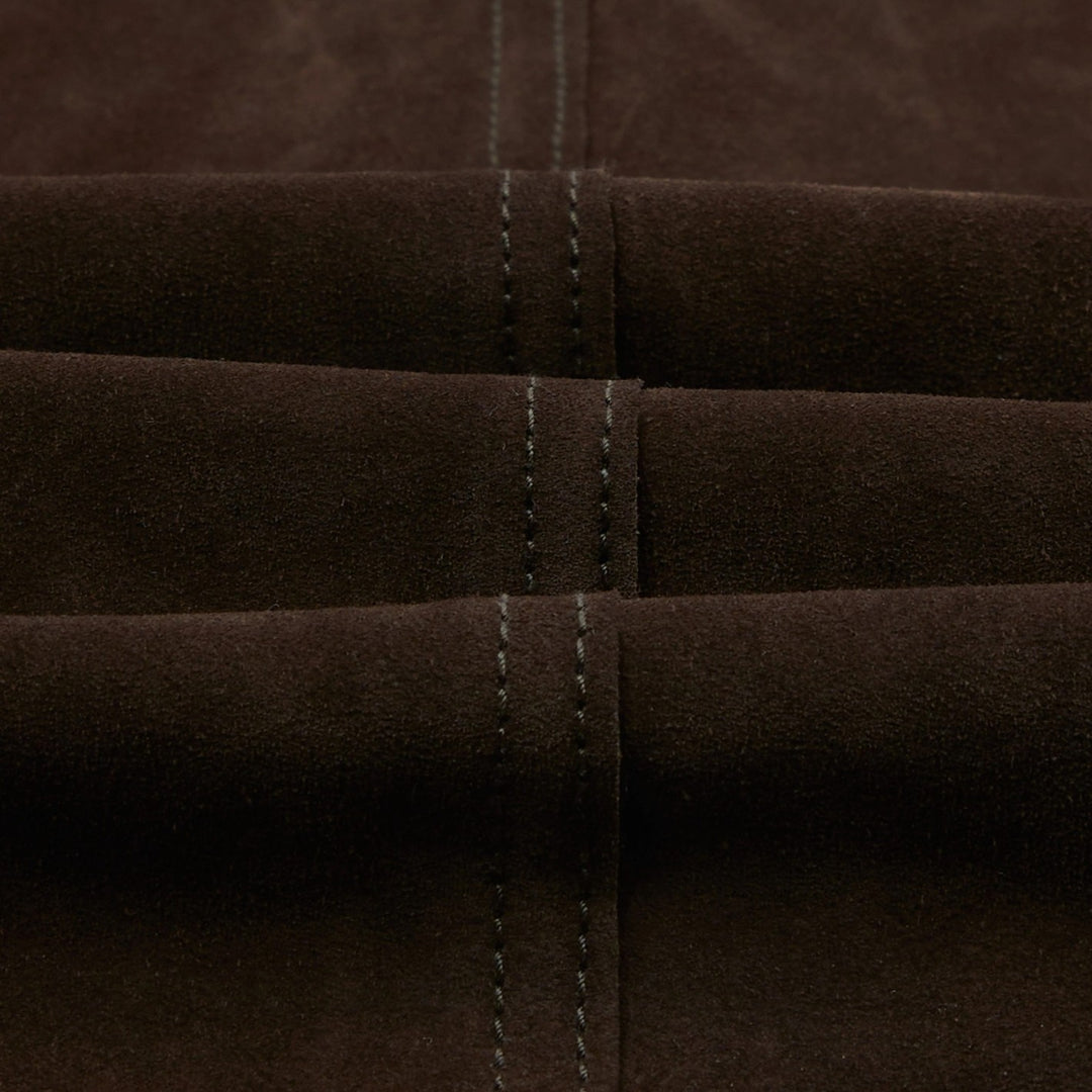 Dark Brown Heavyweight Suede Five-Pocket Chore