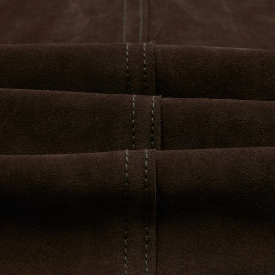 Dark Brown Heavyweight Suede Five-Pocket Chore