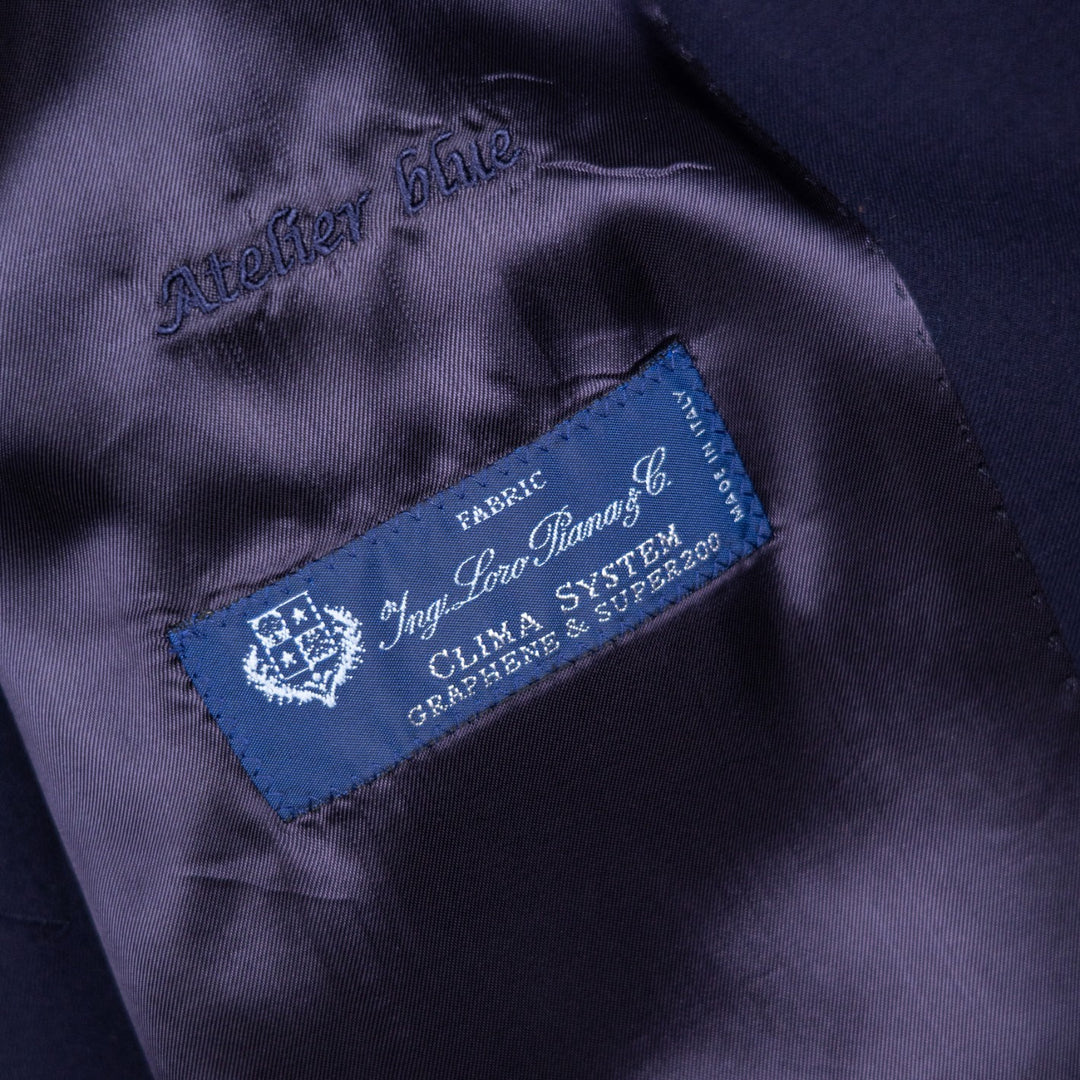 Dark Navy Wool Storm System Coat