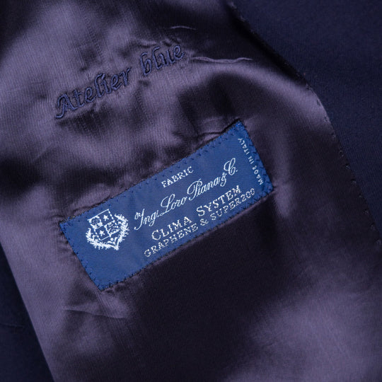 Dark Navy Wool Storm System Coat