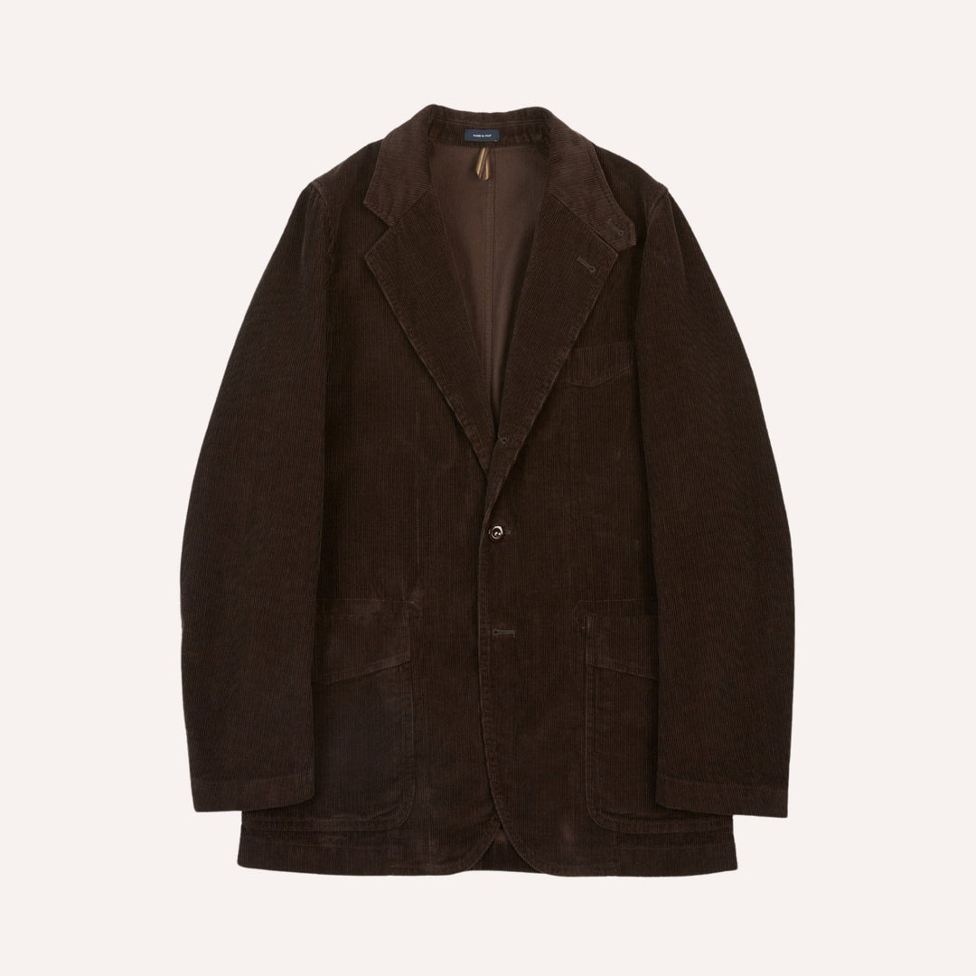 Brown Cotton Corduroy Field Games Blazer