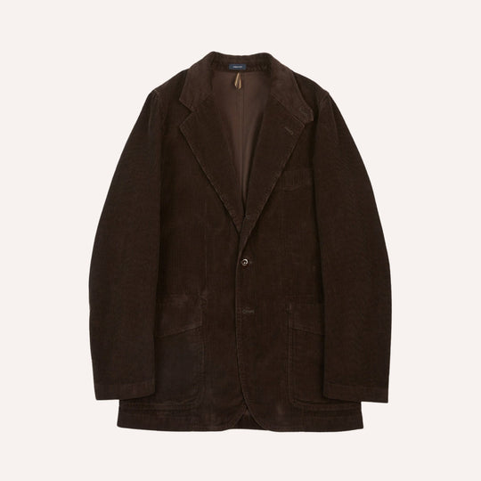 Brown Cotton Corduroy Field Games Blazer